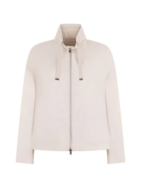 Herno high-collar zip-up jacket Neutrals GI000201D12431S