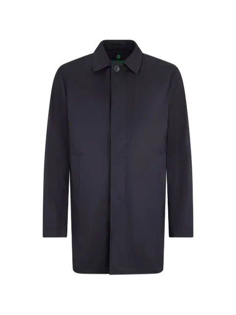 Herno point-collar single-breasted coat Blue IM000306U13218