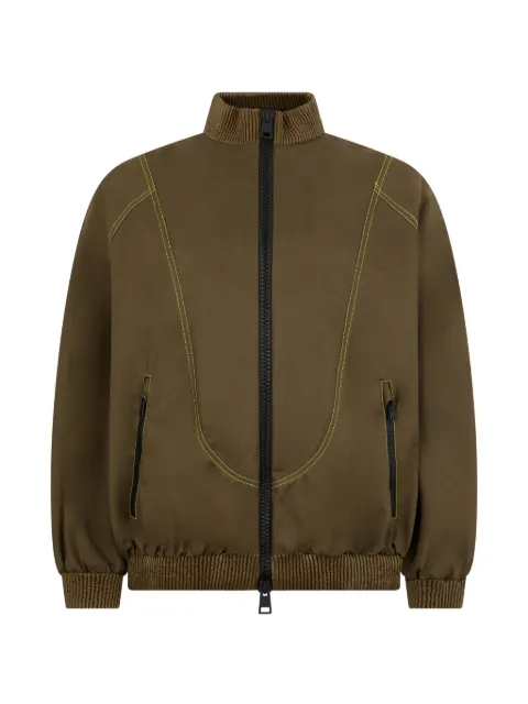 Herno high-neck bomber jacket Green GI000190D13218