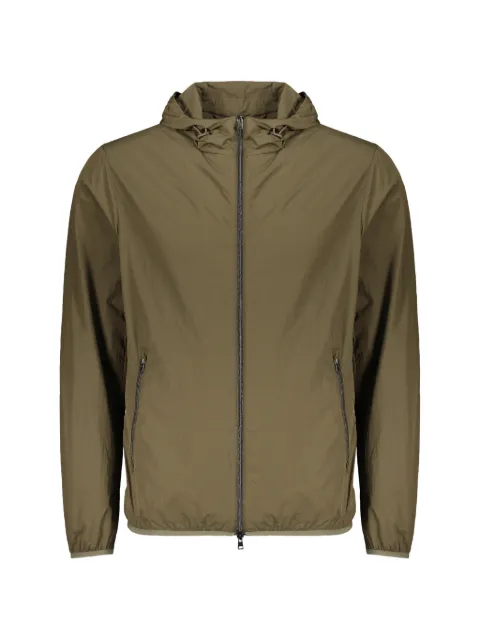 Herno hooded zip-up lightweight jacket Green GI000345U12494
