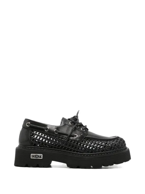 Cult lace up leather sneakers Black CLW468600
