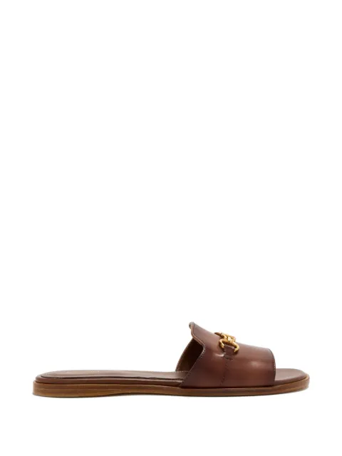 Magnanni horsebit logo-plaque flat sandals Brown 26527