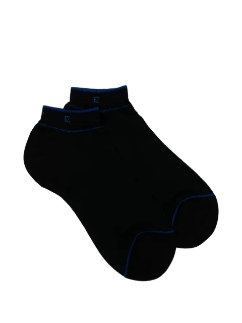 Zegna Piquet Rete socks Black N5V020230
