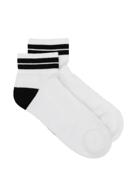 Zegna stripe-trim ankle socks White N5V026620