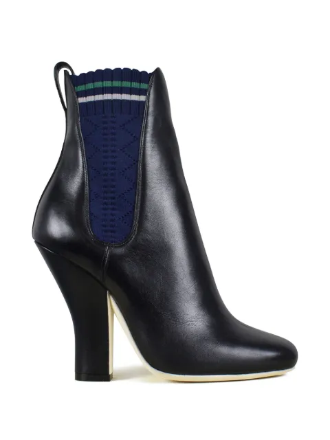 FENDI elasticated-panels boots Black 11690179UBNOIR