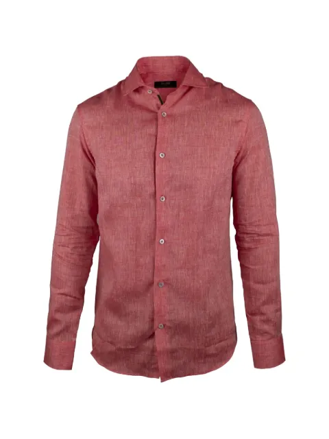 Moorer Sorrento mother-of-pearl button long-sleeved shirt Red IT0121837968ROUGE9
