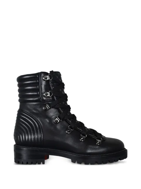 Christian Louboutin Mad quilted-pattern leather boots Black 3170955BK01