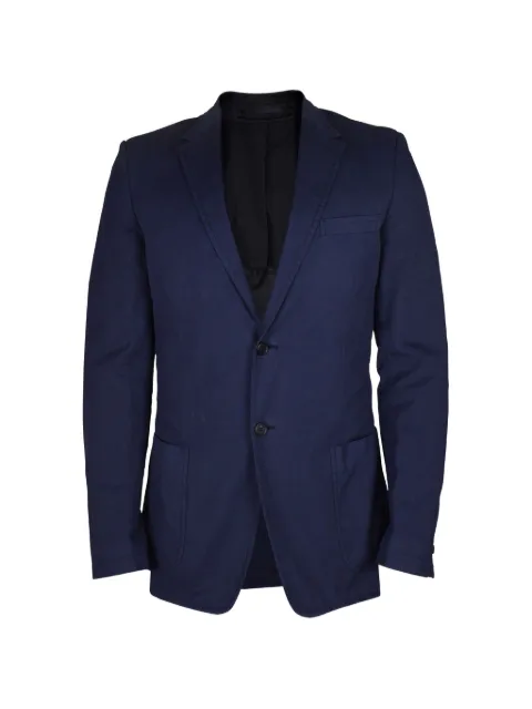 Prada buttoned cotton jacket Blue UGD699BLEU