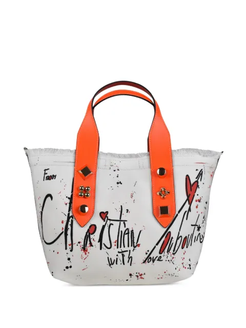 Christian Louboutin small Frangibus studded tote bag White 1225057T246