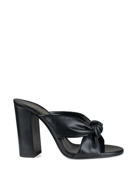 Saint Laurent Loulou bow-detail sandals Black 73IG5D029