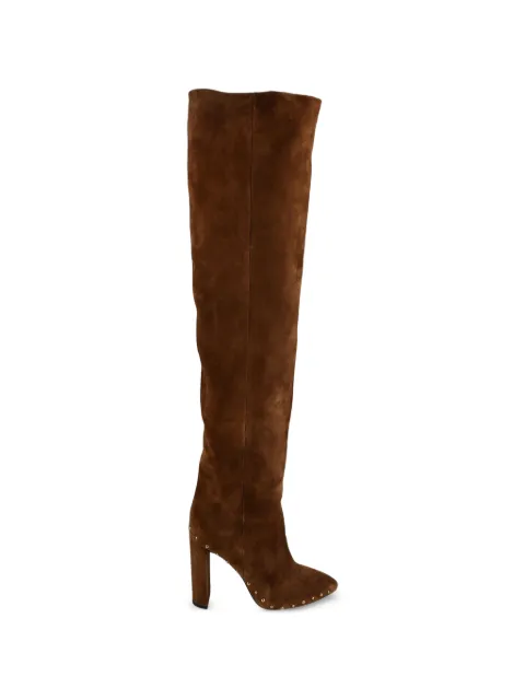 Saint Laurent suede boots Brown BOTTES76DAIMCLOU
