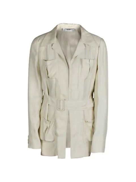Prada patch-pocket suit Neutrals P5448