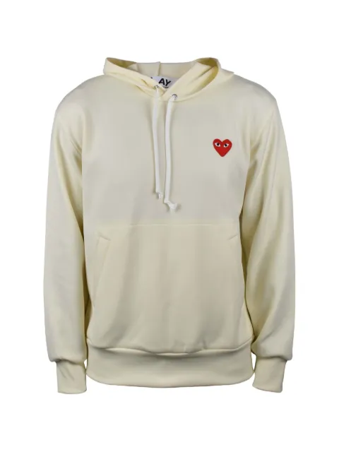 Comme des Garçons Homme logo-patch hoodie Neutrals AZT17405138