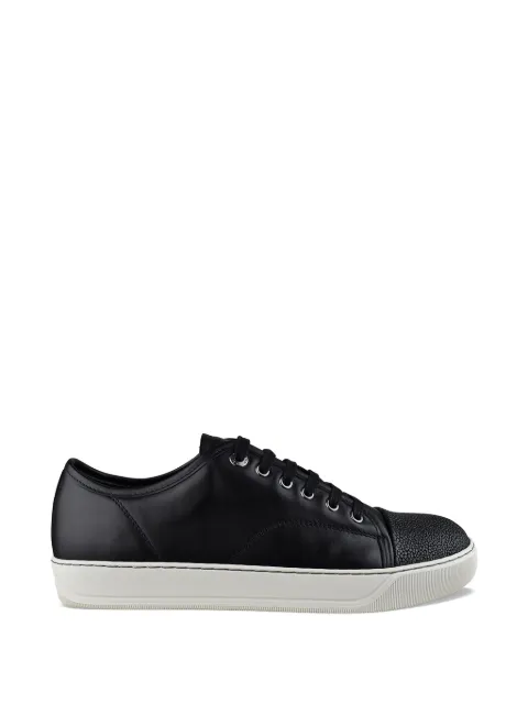 Lanvin DBB1 contrasting-toe lace-up sneakers Black FMSKDBB1TEX5P22