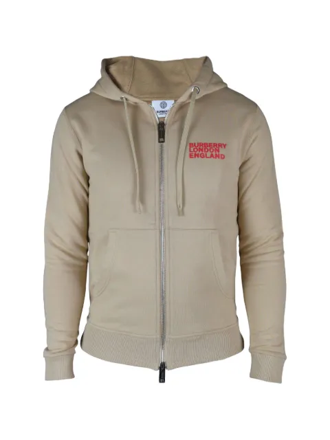Burberry zip hoodie Neutrals 8037583