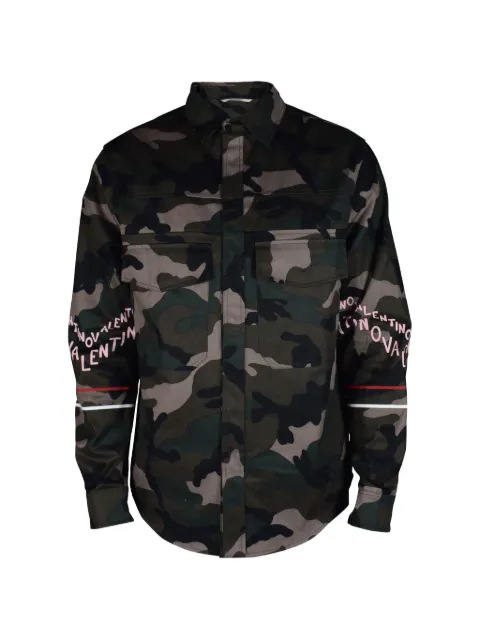 Valentino Garavani camouflage-pattern shirt Green VCID40DSW