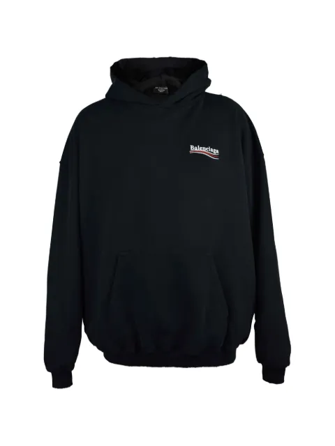 Balenciaga embroidered hoodie Black 620973TKVI99034