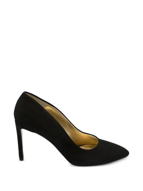 Walter Steiger suede high heel pumps Black SA560