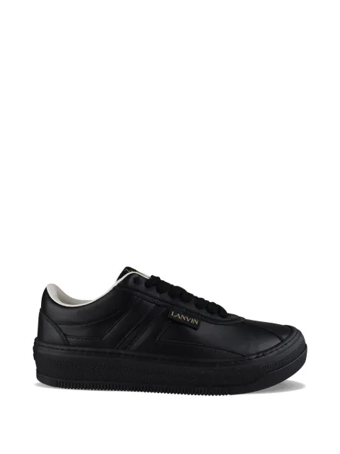 Lanvin logo leather sneakers Black FMSKLK09NAPAH2410