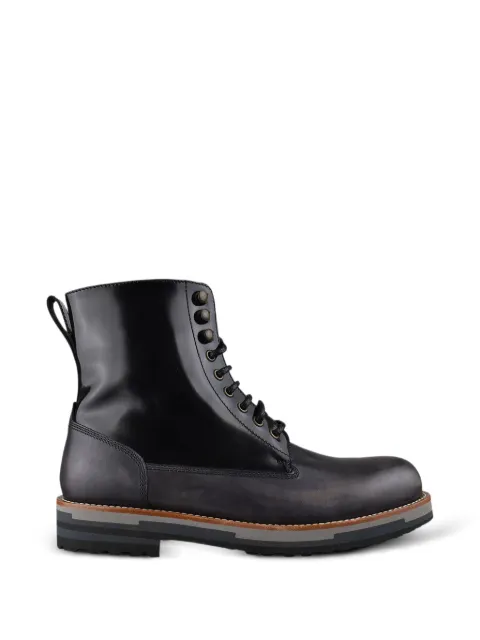 Dolce & Gabbana lace-up leather ankle boots Black CA6763AP659
