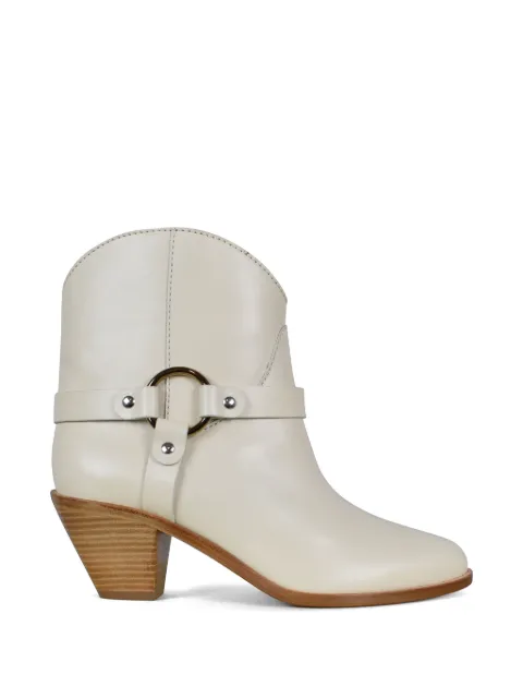 Francesco Russo santiag leather boots Neutrals R1B583BEIGE