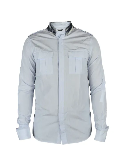 Balmain denim collar shirt Blue CHEMISEBALMAINCOLJEAN