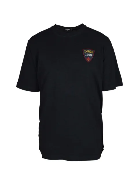 DSQUARED2 patch oversized T-shirt Black S74GD0742