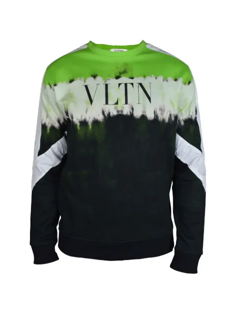 Valentino Garavani tie-dye vltn-printed sweater Black VMF13S6HB