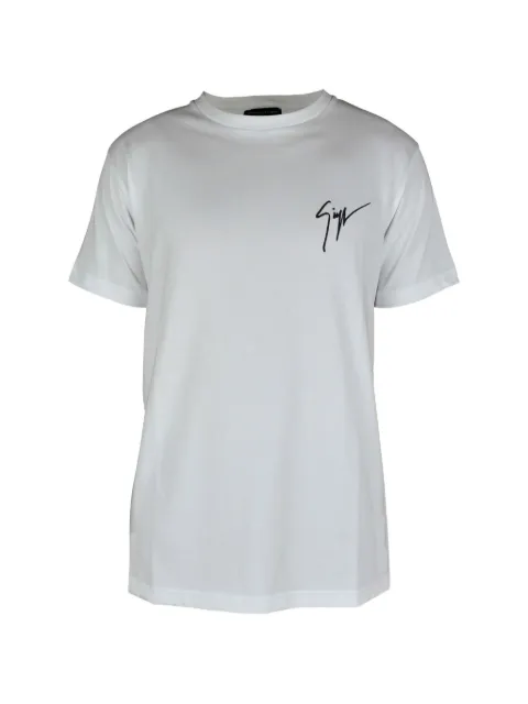 Giuseppe Zanotti signature logo T-shirt White IRU0007002