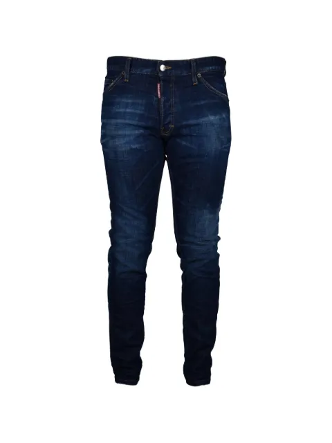 DSQUARED2 Cool Guy faded-effect logo-patch jeans Blue S74LB1230