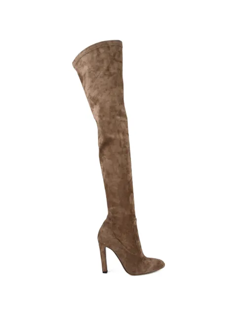 Lauren Ralph Lauren almond-toe thigh-high boots Brown 600943MARRON