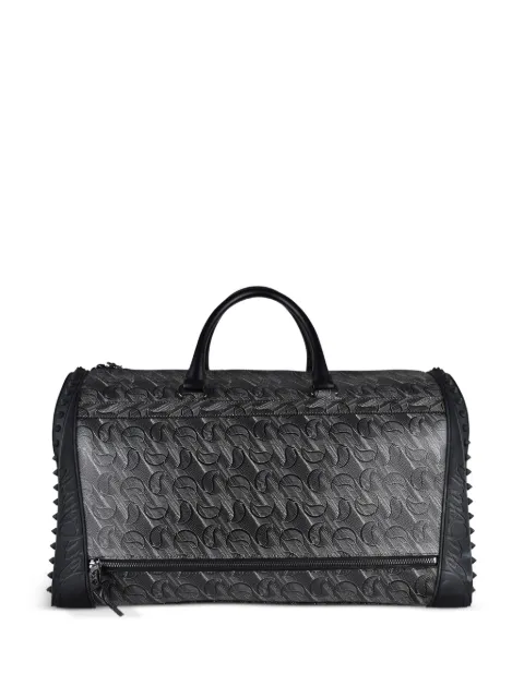 Christian Louboutin monogram spiked leather travel bag Grey 45666037504306914