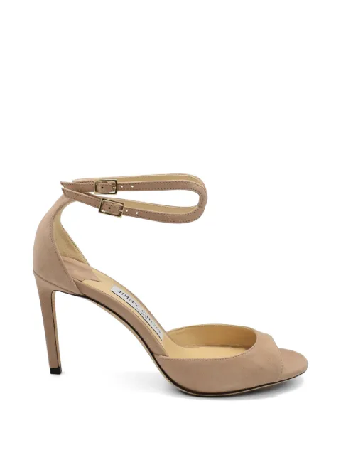 Jimmy Choo Lane double-strap sandals Pink LANE85SUE3
