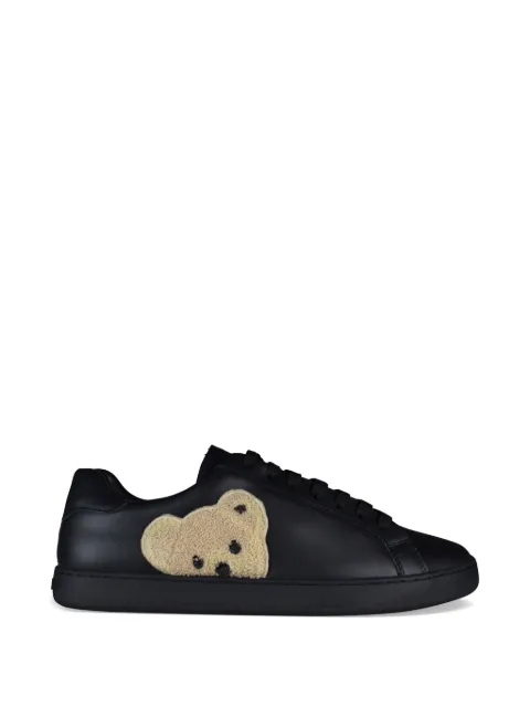 Palm Angels teddy-bear leather sneakers Black PMIA058F21LEA0011060