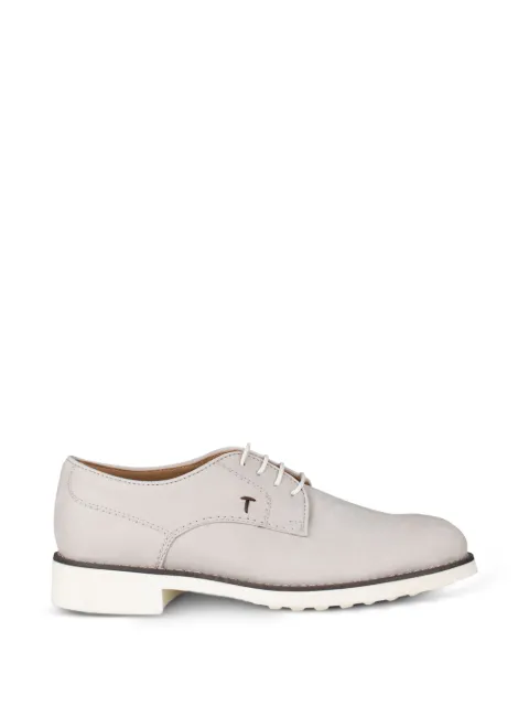 Tod's lace-up leather derby shoes Grey LJV68IGUIHDT