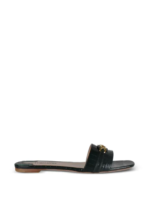 TOM FORD Whitney crocodile-effect sandals Green P00961618