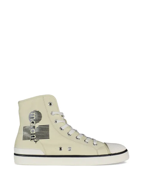 MARANT logo high top sneakers Neutrals BK008821P019N