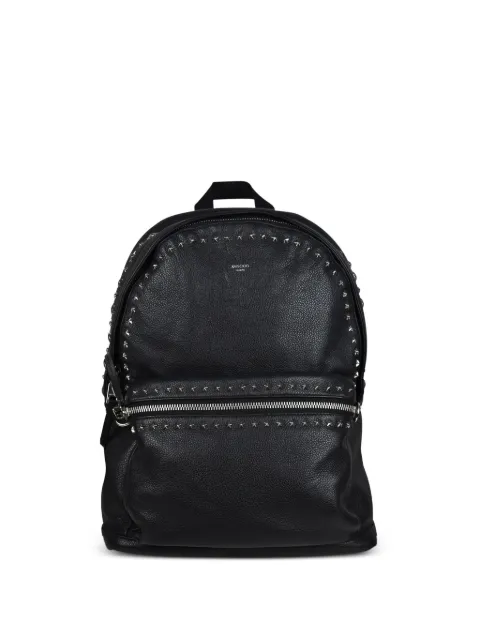Jimmy Choo Wilmer metallic-stars backpack Black WILMERYSNBLACKSTARSCUIRGRAINE