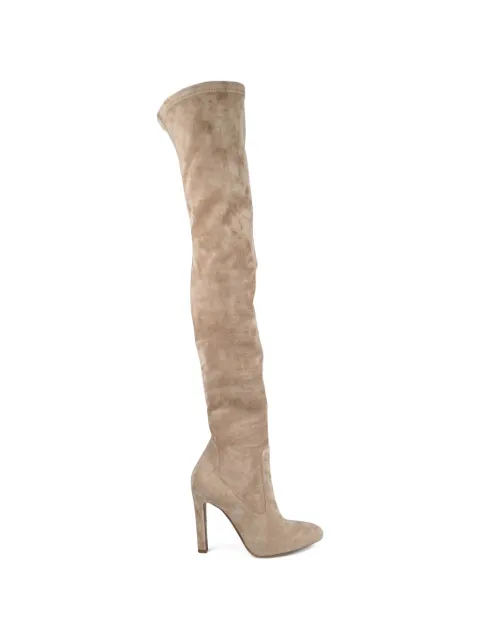 Lauren Ralph Lauren almond toe thigh-high boots Neutrals 600943