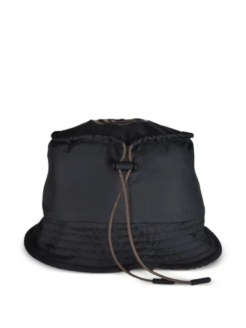 FENDI drawstring bucket hat Black FXQ690AZFU