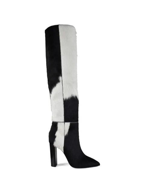 Saint Laurent 76 pointed boots Black BOTTES76POULAIN