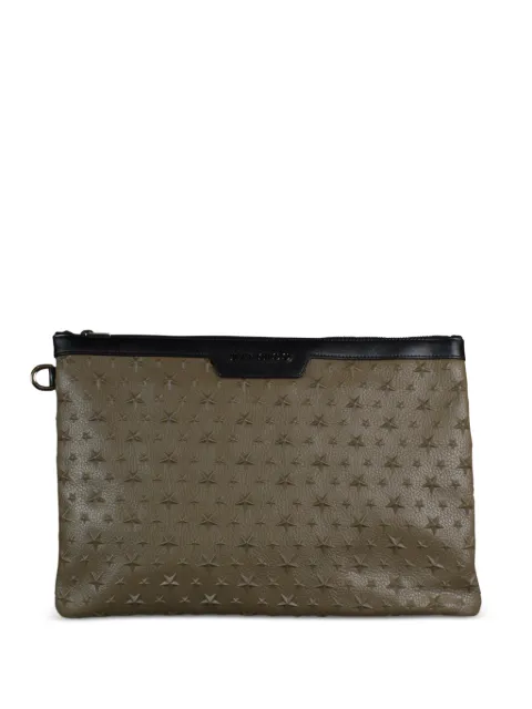 Jimmy Choo inlaid stars clutch bag Brown DEREKEMG10MARRON