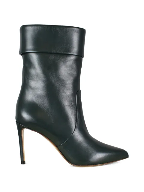 Francesco Russo pointed-toe leather boots Green BOTTINESVERTES9R1B561