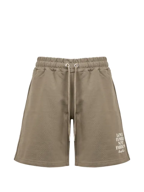 Family First graphic-detail drawstring shorts Green JOSS2502