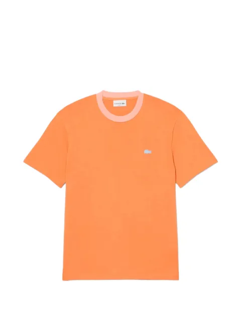 Lacoste contrast-trim T-shirt Orange TH2323