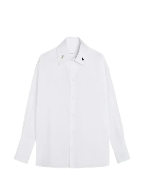 ARMARIUM pin-collar button-fastening shirt White ARMTMSH12C007