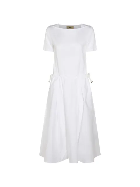 Herno tie-drawcord midi dress White AB000060D520561000