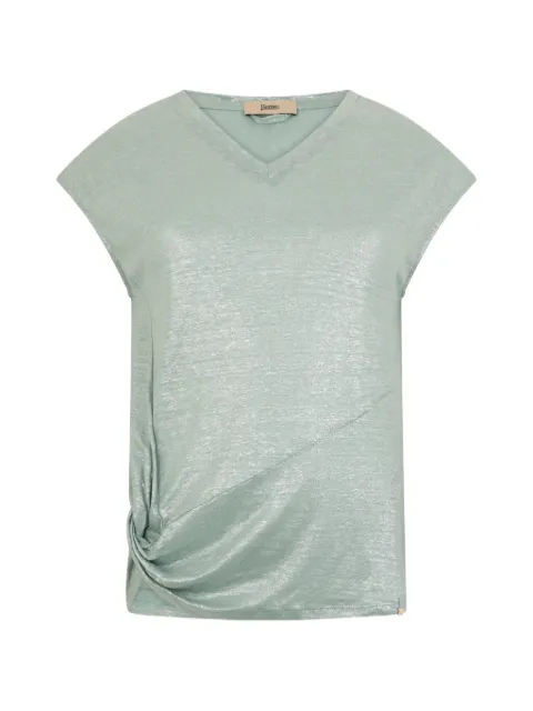 Herno V-neck T-shirt Green JV000006D52040