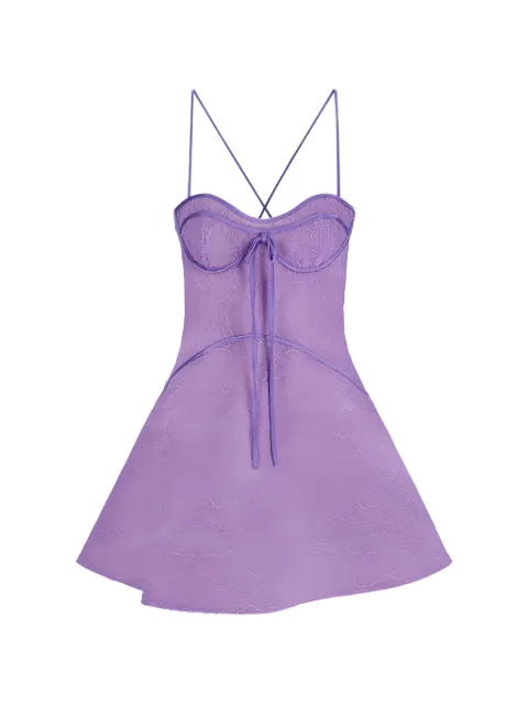 David Koma mini dress Purple RE26DK06DA