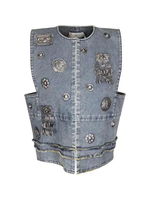 Hui Hui Basilio vest Blue HW21GD3637